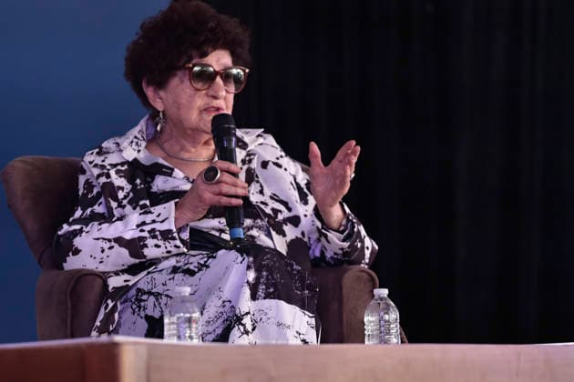 March 14, 2026, Mexico City, Cdmx, Mexico: At the Coyoaco¡n Book Fair, the presentation Women Who Write, Worlds That Change was given by Mexican writer and journalist ELENA PONIATOWSKA, along with Mexican writer, activist, academic critic, and professor MARGO GLAZ. They discussed the role of women in writing, history, and education in Mexico, offering a different perspective from a feminist standpoint. Mexico City Mexico - ZUMAp204 20260314_zip_p204_027 Copyright: xJosuexPerezx