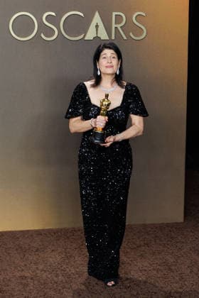 March 15, 2026, Hollywood, California, USA: Cassandra Kulukundis, winner of the Best Casting award for â€oeOne Battle after Anotherâ€Â, poses in the press room of the 98th Annual Academy Awards on Sunday March 15, 2026 at the Dolby Theater in Hollywood, California. PRENSA INTERNACIONAL Hollywood USA - ZUMAp124 20260315_zaa_p124_313 Copyright: xPrensaxInternacionalx