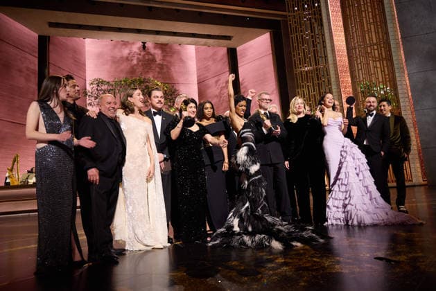 Paul Thomas Anderson, Sarah Murphy, Anthony Carlino, Will Weiske, Andy Jurgensen, Teyana Taylor, Michael Bauman, Cassandra Kulukundis, Regina Hall, Shayna McHale aka Junglepussy, Leonardo DiCaprio, Chase Infiniti and Benicio del Toro accept the Oscar® for Best Picture during the 98th Oscars® at the Dolby® Theatre at Ovation Hollywood on Sunday, March 15, 2026. Los Angeles CA USA 350081310PLX