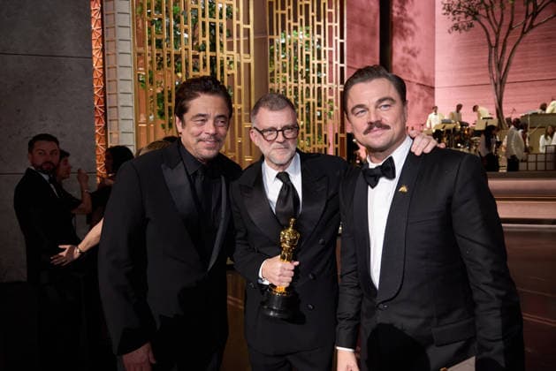 98th Oscars, Academy Awards Benicio del Toro,Paul Thomas Anderson, and Leonardo DiCaprio, accept the Oscar for Best Picture during the 98th Oscars at the Dolby Theatre at Ovation Hollywood on Sunday, March 15, 2026., Credit:Al Seib The Academy Avalon United States of America, CA, Hollywood, Dolby Theater Copyright: xAlxSeibx xThexAcademyx xAvalonx 1083386455