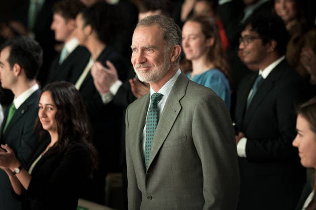 The King presides over the presentation of the Iberdrola Scholarships 2026 King Felipe VI during the presentation of the Iberdrola Scholarships, at the Iberdrola Campus, on March 15, 2026, in San Agustín de Guadalix, Madrid Spain The scholarships contribute to excellence in the training of young people, providing them with a high degree of qualification that facilitates their access to their first job These scholarships promote the training of young high-level professionals in the field of energy, pursuing studies in different areas of interest Computer Engineering, Mathematics and Big Data, Cybersecurity, Information and Communication Technologies, Business Administration, and Digital Marketing 16 MARCH 2026 Europa Press 16 03 2026 Espana Copyright: xEuropaxPressx 7370998