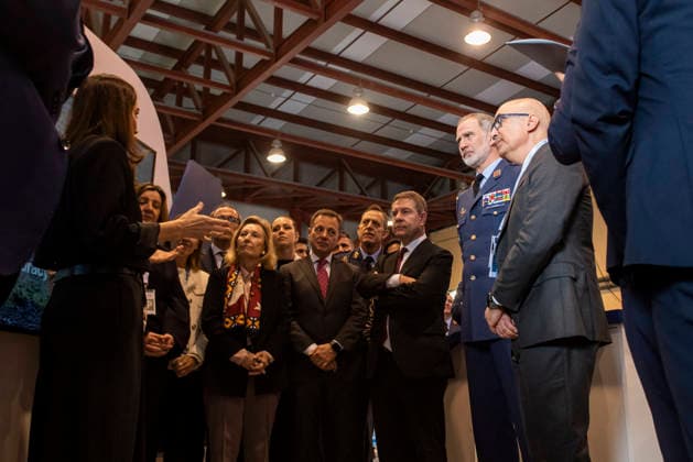 The King attends the Technological Demonstration Days of the Connected, Sustainable and Intelligent Air Base BASCI King Felipe VI together with the President of Castilla La Mancha, Emiliano García Page, attends the Technological Demonstration Days of the Connected, Sustainable and Intelligent Air Base BACSI , at the Los Llanos Air Base, on March 18, 2026, in Albacete, Castilla La Mancha Spain The Kings visit is part of the inauguration of the BACSI 2026 Technology Demonstration Days, an Air and Space Army exercise that shows digitalization, connectivity and sustainability projects for air bases, with the presence of companies, universities and demonstrations at Los Llanos Air Base 18 MARCH 2026 Víctor Ferná Albacete Castilla La Mancha Alba Copyright: xVictorxFernandezx 7377371