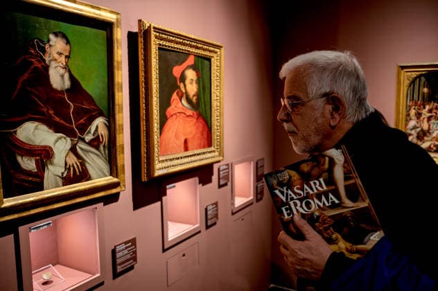 Exhibition VASARI AND ROME ROME, ITALY - MARCH 19: The dialogue between Giorgio Vasari (1511 1574) and the Eternal City comes to life at the Capitoline Museums with the exhibition Vasari and Rome, a show celebrating the master from Arezzo as a central figure in Rome™s cultural scene. On display are over seventy works, including drawings, prints, engravings, letters, medals, sculptures, and paintings, among which are sixteen autographs along with seven drawings From March 20 to July 19, 2026, Palazzo Caffarelli on March 19, 2026 in Rome, Italy. Rome Italy Copyright: xStefanoxMontesix