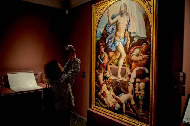Exhibition VASARI AND ROME ROME, ITALY - MARCH 19: The dialogue between Giorgio Vasari (1511 1574) and the Eternal City comes to life at the Capitoline Museums with the exhibition Vasari and Rome, a show celebrating the master from Arezzo as a central figure in Rome™s cultural scene. On display are over seventy works, including drawings, prints, engravings, letters, medals, sculptures, and paintings, among which are sixteen autographs along with seven drawings From March 20 to July 19, 2026, Palazzo Caffarelli on March 19, 2026 in Rome, Italy. Rome Italy Copyright: xStefanoxMontesix