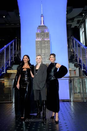 March 19, 2026, New York, Ny, USA: KIMBERLY WYATT, NICOLE SCHERZINGER and ASHLEY ROBERTS of The Pussycat Dolls light the Empire State Building, .Empire State Building,NYC.March 19, 2026. . The Pussycat Dolls Light the Empire State Building, .Empire State Building,NYC.March 19, 2026. New York USA - ZUMAms4_ 20260319_faf_ms4_016 Copyright: xSoniaxMoskowitzxGordonx