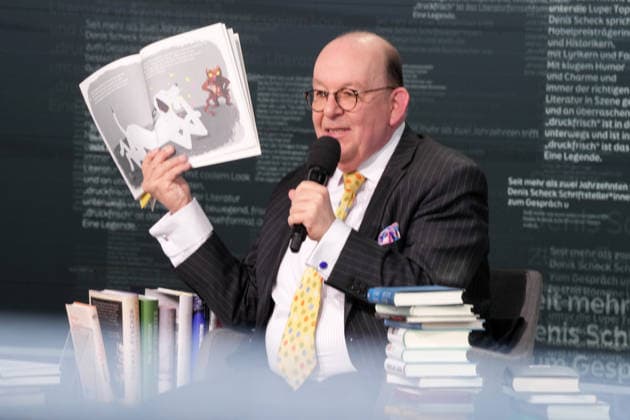 Buchmesse Leipzig GER, Leipzig,20260319, Buchmesse Leipzig, Messehalle , Denis Scheck, Best of druckfrisch, , Vorstellung von neuerscheinungen, ist Übersetzer und Journalist in Hörfunk und Fernsehen, Nichts