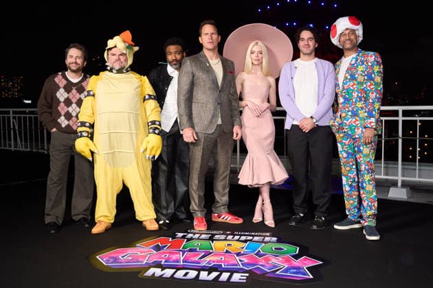 Nintendo and Illumination celebrate THE SUPER MARIO GALAXY MOVIE at the famous Tokyo Tower in Tokyo, Japan on Thursday, March 26, 2026. The movie will be released on April 1, 2026 in the United States and in Japan on April 24. Pictured: Charlie Day, Jack Black, Donald Glover, Chris Pratt, Anya Taylor-Joy, Benny Safdie & Keegan Michael-Key, aflo_324926732