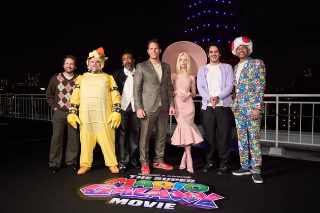 Nintendo and Illumination celebrate THE SUPER MARIO GALAXY MOVIE at the famous Tokyo Tower in Tokyo, Japan on Thursday, March 26, 2026. The movie will be released on April 1, 2026 in the United States and in Japan on April 24. Pictured: Charlie Day, Jack Black, Donald Glover, Chris Pratt, Anya Taylor-Joy, Benny Safdie & Keegan Michael-Key, aflo_324928177