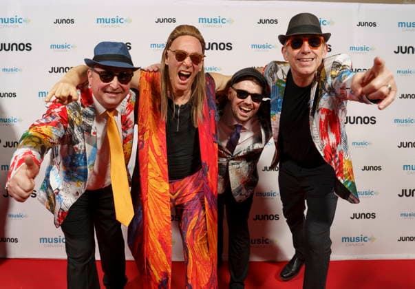 March 28, 2026, Hamilton, On, CAN: Members of Shuffle Demons, nominated for Jazz Album of the Year, Group, on the red carpet at the 2026 Juno Awards Gala in Hamilton, Saturday, March 28, 2026. Hamilton CAN - ZUMAc35_ 20260328_zaf_c35_176 Copyright: xPeterxPowerx