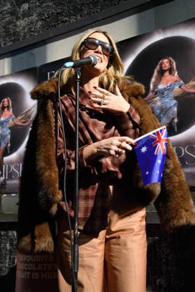 Australian Eurovision Contestant Delta Goodrem Performs at Popup Gig in Camden, London, UK - 2 April 2026 Australian singer Delta Goodrem - Australia s Eurovision 2026 Contestant, in partnership with Tim Tam, Australia™s favourite chocolatey biscuit, performs her Eurovision song Eclipse for the first time at a popup gig in Camden, London, England, UK on Thursday 2 April 2026., Credit:Justin Ng Avalon UK, England, London, Camden Copyright: xJustinxNgx xAvalonx 1088245461