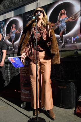 Australian Eurovision Contestant Delta Goodrem Performs at Popup Gig in Camden, London, UK - 2 April 2026 Australian singer Delta Goodrem - Australia s Eurovision 2026 Contestant, in partnership with Tim Tam, Australia™s favourite chocolatey biscuit, performs her Eurovision song Eclipse for the first time at a popup gig in Camden, London, England, UK on Thursday 2 April 2026., Credit:Justin Ng Avalon UK, England, London, Camden Copyright: xJustinxNgx xAvalonx 1088245495