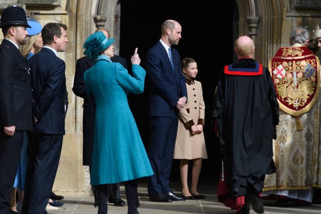 Easter Service at St. George s Chapel, Windsor Castle, London, UK - Sunday 5 April (L-R) - Peter Phillips, Princess Anne - The Princess Royal, William - The Prince of Wales and Princess Charlotte arrives for an Easter Service at St. George s Chapel, Windsor Castle, London, England, UK on Sunday 5 April, 2026., Credit:Justin Ng Avalon UK, England, London, St. George s Chapel, Windsor Castle Copyright: xJustinxNgx xAvalonx 1088848366