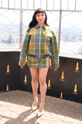 NEW YORK, NY- APRIL 7: Rowan Blanchard pictured as the cast of Hulu™s The Testaments to Visit the Empire State Building Ahead of April 8 Premiere on April 7, 2026 in New York City. Copyright: xmpi099 MediaPunchx