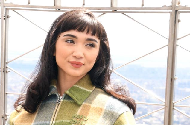 NEW YORK, NY- APRIL 7: Rowan Blanchard pictured as the cast of Hulu™s The Testaments to Visit the Empire State Building Ahead of April 8 Premiere on April 7, 2026 in New York City. Copyright: xmpi099 MediaPunchx