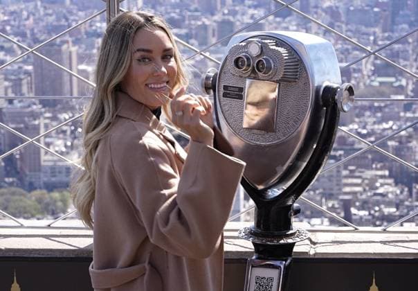 RECORD DATE NOT STATED Lauren Conrad, Stephen Colletti, and Kristin Cavallari of Laguna Beach: The Reunion Visit the Empire State Building. (NEW) Lauren Conrad, Stephen Colletti, and Kristin Cavallari of Laguna Beach: The Reunion Visit the Empire State Building. April 7, 2026, New York, USA: Lauren Conrad with Kristin Cavallari and Stephen Colletti, members of the cast of Laguna Beach: The Reunion visit the Empire State Building for a photo opportunity ahead of the April 10 premiere on Roku. For the first time in 20 years, original Laguna Beach cast members Lauren Conrad, Stephen Colletti, Kristin Cavallari, Trey Phillips, Talan Torriero, Christina Schuller, Lo Bosworth, Dieter Schmitz, Jessica Smith, Morgan Olsen and more reunite to relive unforgettable moments Copyright: xJorgexEstrelladox