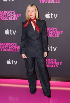 NEW YORK, NEW YORK - APRIL 08: Elle Fanning at Apple s Margo s Got Money Troubles premiere at Regal Union Square on April 08, 2026 in New York City.. Credit: Chris Gonzalez USA - ZUMAa123 20260408_zaa_a123_359 Copyright: xAdMediax