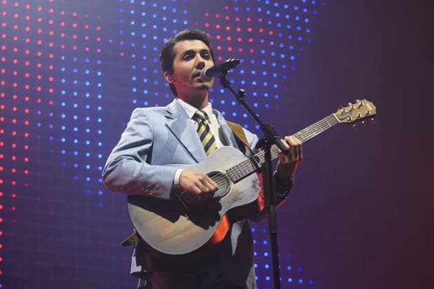 Music Concert - Fulminacci - Palazzacci Tour 2026 Fulminacci - stage name of Filippo Uttinacci - performs live during the concert of Palazzacci Tour 2026 on stage of Palazzo dello Sport on April 09, 2026 in Rome, Italy Rome Palazzo dello Sport Italy Copyright: xRobertoxBettacchix xLiveMediax LPM_2380966