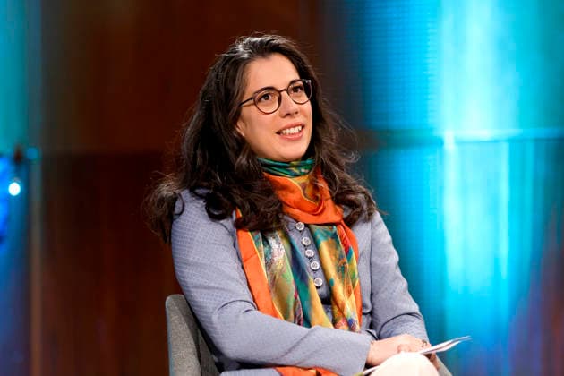 Dirigentin Marie Jacquot bei dem Pressetermin anlässlich ihrer Vorstellung als neue Chefdirigentin des WDR-Sinfonieorchesters ab der Saison 2026 2027 im WDR-Funkhaus. Köln, 10.04.2026 NRW Deutschland Copyright: xChristophxHardtx