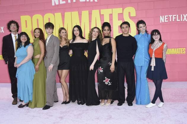 Sadie Sandler, Ivy Wolk, Aidan Langford, Billy Bryk, Chandler Levack, Chloe East, Bella Murphy, Jaya Harper, Martin Herlihy, Storm Reid, Sarah Sherman at arrivals for ROOMMATES Premiere, The Egyptian Theatre Hollywood, Los Angeles, CA, April 13, 2026. Photo By: Elizabeth Goodenough Everett Collection ROOMMATES Premiere PUBLICATIONXNOTxINxCANxCHNxFRAxITAxJPNxNORxPOLxRUSxESPxUKxUSA