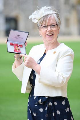 Investiture at Windsor Castle, Windsor, UK - Wed 15 April 2026 Tracy Foster - Chief Guide, Girlguiding is awarded an OBE for services to Girlguiding at Windsor Castle, Windsor, England, UK on Wednesday 15 April, 2026., Credit:Justin Ng Avalon UK, England, Windsor, Windsor Castle Copyright: xJustinxNgx xAvalonx 1091227683