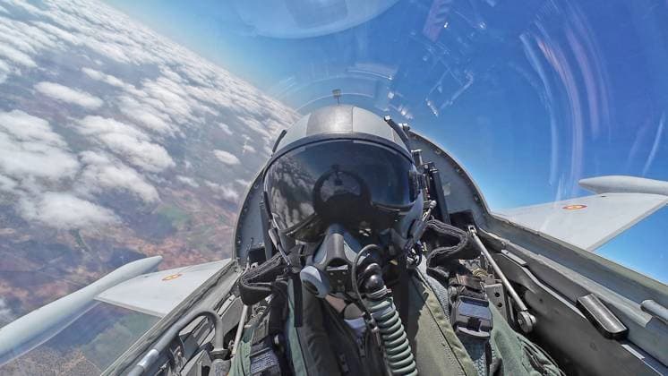 Her Royal Highness Princess Leonor, Princess of Asturias, makes her first training flight in the F5 fighter jet at Wing 23 of Talavera la Real (Badajoz) at Los Llanos Air Base, Albacete, Spain, May 5, 2026 Su Alteza Real la Princesa Leonor, Princesa de Asturias, realiza su primer vuelo de instrucción en el avión de combate F5 en el Ala 23 de Talavera la Real (Badajoz) en la Base Aérea de Los Llanos, Albacete, Espana 05 de Mayo de 2026 Casa Real Cordon Press Mandatory credit: Casa de S.M. el Rey Cordon Press