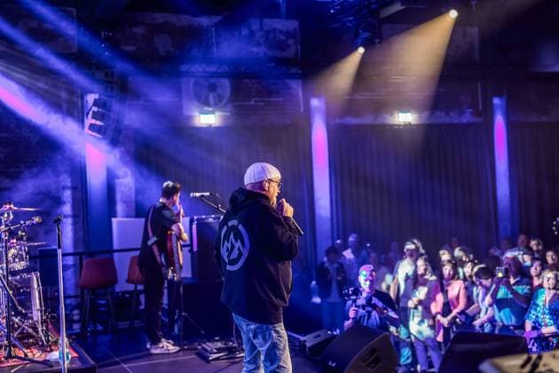 07.05.2026, Aspach, GER, Unterwegs in Deutschland, Releasekonzert, Konzert, Bergwerk, Gerry Friedle, DJ-ÖTZI, im Bild DJ-Ötzi, Gerry Friedle, DJ- Oetzi, Ötzi, PRESSEFOTO Scharinger - Photoredit D. Scharinger