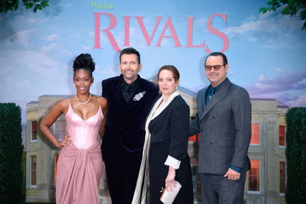 Rivals S2 World Premiere Arrivals at BFI IMAX, London, UK (L-R) - Nafessa Williams, David Tennant, Katherine Parkinson and Danny Dyer attends The World Premiere of Rivals S2 at BFI IMAX, London, England, UK on Wednesday 13 May, 2026., Credit:Justin Ng Avalon UK, England, London, BFI IMAX Copyright: xJustinxNgx xAvalonx 1098739510