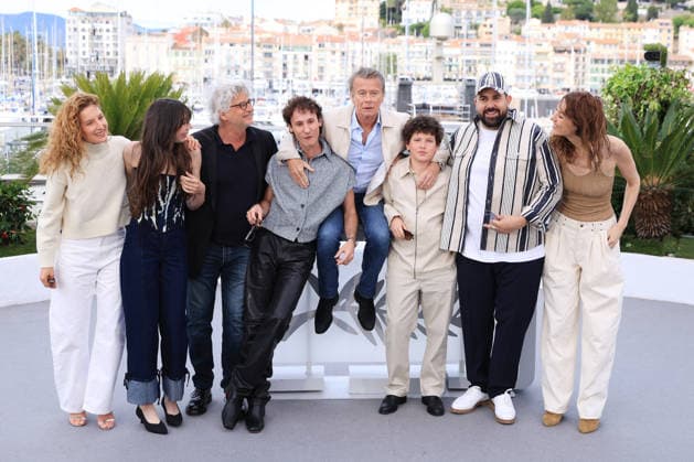 Cannes - Les Caprices De L Enfant Roi Photocall JD Julia Piaton, Isabelle Grellat, Suzanne De Baecque, Niels Hamel-Brochen, Guillaume Renouil, Michel Leclerc, Doria Tillier, Franck Dubosc, Artus and Nemo Schiffman attending the Les Caprices De L Enfant Roi photocall during the 79th Cannes Film Festival in Cannes, France on May 15, 2026. Photo by Jerome Dominé ABACAPRESS.COM Cannes France Copyright: xDominexJerome ABACAx
