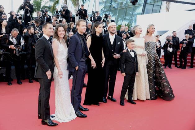 May 15, 2026, Cannes, France: CANNES, FRANCE - MAY 15: Olga Hoffmann, Kelly B. Eviston, Edouard Philipponnat, Clark Shotwell, Ella Bleu Travolta, John Travolta, Jason Berger and Amy Laslett attend the Karma screening during the 79th annual Cannes Film Festival at Palais des Festivals on May 15, 2026 in Cannes, France Cannes France - ZUMAi09_ 20260515_zaf_i09_057 Copyright: xFrederickxInjimbertx