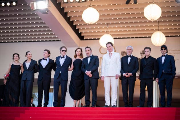 Cannes Moulin Red Carpet EB Laetitia Pansanel, Hortense de Gromard, Max Warburton, László Nemes, Louise Bourgoin, Gilles Lellouche, Lars Eidinger, Alain Goldman, Felix Lefebvre and Olivier Demangel depart the Moulin screening during the 79th annual Cannes Film Festival at Palais des Festivals on May 17, 2026 in Cannes, France. Photo by Eliot Blondet ABACAPRESS.COM Cannes France France Copyright: xBlondetxEliot ABACAx