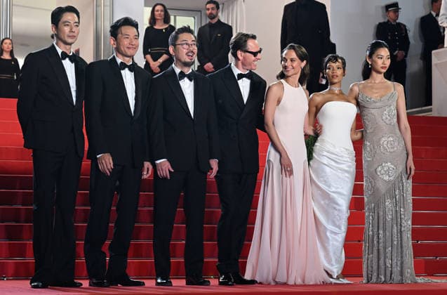 German- Irish actor Michael Fassbender, Swedish actress Alicia Vikander, American actress Taylor Russell, actor Cameron Britton, South Korean director Na Hong-jin, actress Jung Ho-yeon, actors Hwang Jung-min, Zo In-sung and Uhm Tae-goo attend the premiere of Hope at the 79th Cannes Film Festival in Cannes, France on Sunday, May 17, 2026. CAN20260517190 RUNExHELLESTAD
