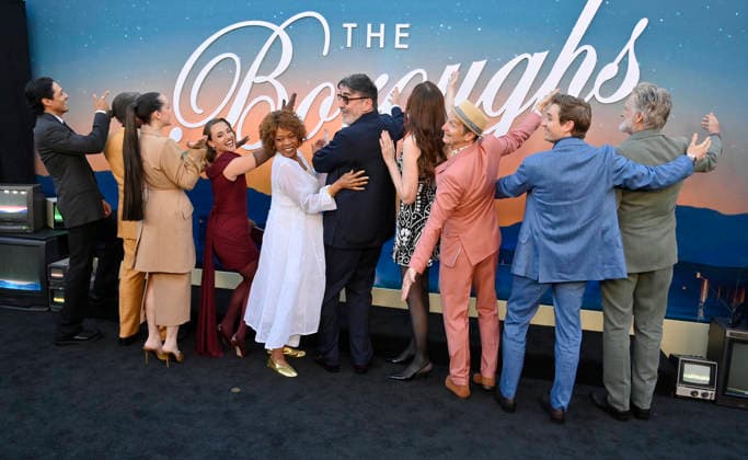 (L-R) Cast members Carlos Miranda, Clarke Peters, Jena Malone, Alice Kremelberg, Alfre Woodard, Alfred Molina, Geena Davis, Denis O Hare, Seth Numrich and Bill Pullman attend the premiere of Netflix s TV series The Boroughs at the Egyptian Theatre in the Hollywood section of Los Angeles on Monday, May 18, 2026. Storyline: In a seemingly picturesque retirement community, a group of unlikely heroes must band together to stop an otherworldly threat from stealing the one thing they don t have - time. LAP2026051867 JIMxRUYMEN
