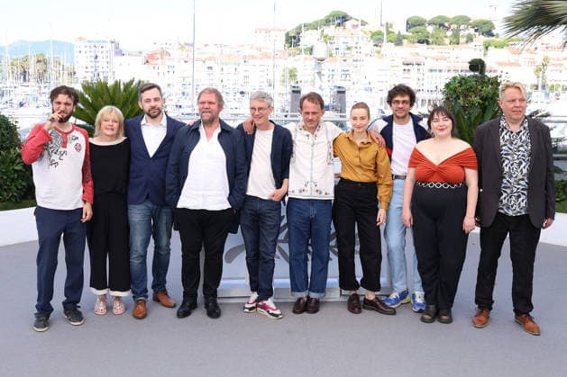 Cannes - Notre Salut JD Guit Harpo, Claudine Barthel-Fournier, Florian Surrier, Raphaël Thiéry, Swann Arlaud, Emmanuel Marre, Sandrine Blancke, Jean-Baptiste Marre, Mathilde Abd El Kader and Frank Williams attending the Photocall of the movie Notre Salut during the 79th Cannes Film Festival in Cannes, France on May 21, 2026. Photo by Jerome Domine ABACAPRESS.COM Cannes France Copyright: xDominexJerome ABACAx