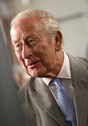 King Charles III Opens Headquarters Of The British Transport Police in London, UK, 08 July 2026 LONDON, ENGLAND - JULY 08: King Charles III smiles as he speaks with firearms officers about their role in protecting the underground and rail network as he attends the official opening of the British Transport Police Headquarters on July 08, 2026 in London, England. During the engagement, His Majesty met British Transport Police (BTP) officers and first responders who attended the scene after the Bedford train crash on June 19., Credit:Shane Anthony Sinclair PA ROTA - B68 Avalon London, United Kingdom Copyright: xShanexAnthonyxSinclairx xPAxROTAx-xB68x xAvalonx 1115231846