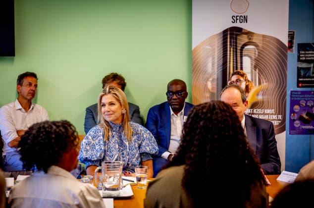 09-07-2026 Amsterdam Queen Maxima visited ˜G-buurt Noord™ and ˜K-buurt™ in the Zuidoost district in Amsterdam as part of the ˜Debt-Free Neighbourhood™ initiative. Â Copyright: xPPEx