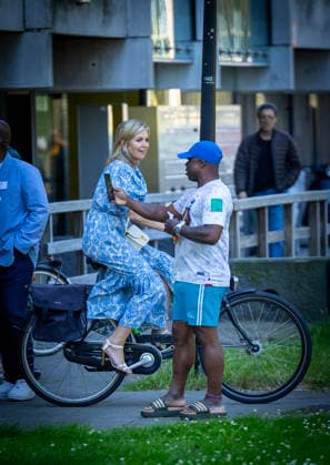 09-07-2026 Amsterdam Queen Maxima visited ˜G-buurt Noord™ and ˜K-buurt™ in the Zuidoost district in Amsterdam as part of the ˜Debt-Free Neighbourhood™ initiative. Â Copyright: xPPEx