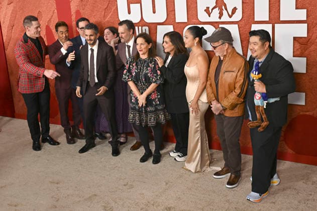 John Cena, Kenneth Choi, P.J. Byrne, Dave Green, Samy Burch, Will Forte, Martha Kelly, Candi Milo, Lana Condor, Jim Cummings und Eric Bauza bei der Premiere des Kinofilms Coyote vs. Acme im Fox Village Theater. Los Angeles, 26.08.2026