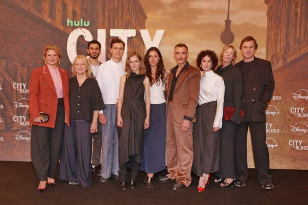 31.08.2026, Joerdis Triebel, Dagmar Manzel, Mouataz Alshaltouh, Franz Hartwig, Lea Drinda, Soma Pysall, David Schuetter, Melika Foroutan, Jenny Schily, Lars Eidinger zur Premiere von City of Blood, Kino International, Berlin, Berlin Berlin