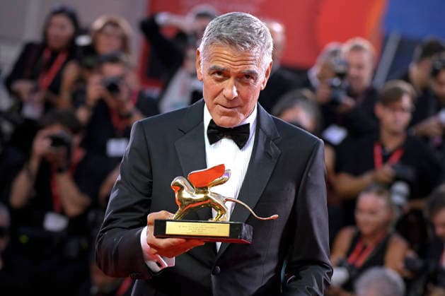 George Clooney poses on the red carpet after receiving the Golden Lion for Lifetime Achievement Award during the Opening Ceremony the 83rd Venice International Film Festival at Sala Grande on September 2, 2026 in Venice, Italy. VFF20260902861 RoccoxSpaziani