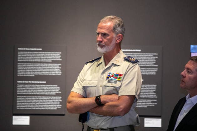 The King Visits the Exhibition Spain in the United States at the Army Museum in Toledo King Felipe VI during a visit to the exhibition Spain in the United States: The Contribution of the Spanish People and Their Army to the Birth of a Nation at the Army Museum on September 4, 2026, in Toledo, Castilla-La Mancha, Spain. The exhibition Spain in the United States at the Army Museum in Toledo highlights Spanish military and financial support during the birth of the American nation. The exhibition, open from March 26 to October 12, 2026, features uniforms, maps, and weapons that honor key figures such as Bernardo de Gálvez. SEPTEMBER 4, 2026 Juanma Jimé, Spain Copyright: xJuanmaxJimà nezx 7748503