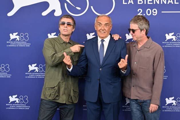 September 5, 2026, Venice, Rome, Italy: The Gallagher brothers, Liam and Noel of the band Oasis, and Alberto Barbera, the Festival s artistic director, during the photocall for the film Oasis: Don t Look Back in Anger, at the 83rd Venice Film Festival. Venice, September 5, 2026 Venice Italy - ZUMAa289 20260905_zia_a289_167 Copyright: xMariaxLauraxAntonellix xAgfx