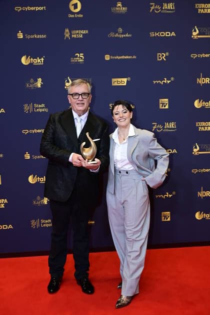 Hape Kerkeling und Tahnee Schaffarczyk bei der 32. Verleihung der Goldenen Henne 2026 in der Leipziger Messe. Leipzig, 04.09.2026 Copyright: xMatthiasxWehnertx