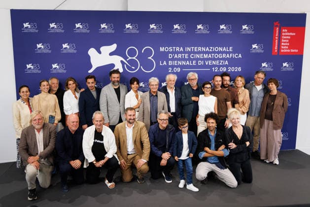 News - Scherzetto Photocall - The 83rd Venice International Film Festival Mario Martone, Ippolita di Majo, Gianluca Di Gennaro, Leonardo Lidi, Lorenzo Perrotta, Toni Servillo, Serena Rossi, cast, crew, and production attend the Scherzetto Photocall during the 83rd Venice International Film Festival at Palazzo del Casino on September 10, 2026 in Venice, Italy. Photo: Cinzia Camela. Lido di Venezia Palazzo del Casino Italy Copyright: xCinziaxCamelax xLiveMediax LPN_2661946
