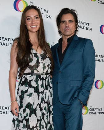 September 10, 2026, Toluca Lake, California, USA: American actress, writer, and model. CAITLIN MCHUGH, 40, and American actor and musician JOHN STAMOS, 63, attends The Creative Coalition Hosts 12th Annual Humanitarian Awards Dinner red carpet. Toluca Lake USA - ZUMAb173 20260910_aap_b173_015 Copyright: xBillyxBennightx