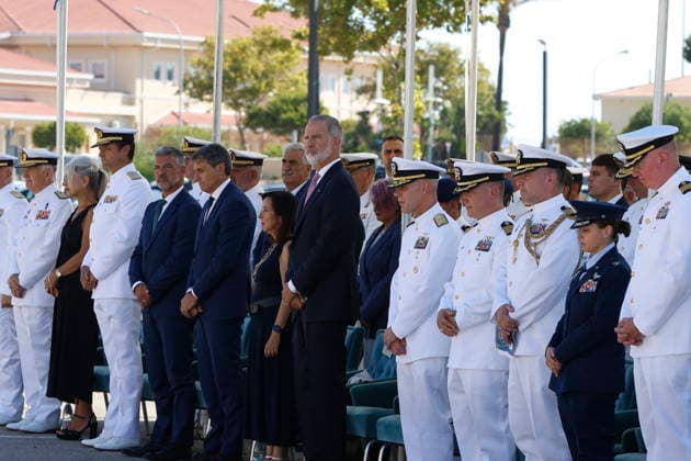 Felipe VI Visits the Rota Base on the 25th Anniversary of the 9 11 Terrorist Attacks in the U.S. King Felipe VI, alongside Defense Minister Margarita Robles, at the tribute to the victims of 9 11 at Rota Air Base September 11, 2026, in Rota, Cádiz, Andalusia, Spain King Felipe VI attended a tribute this Friday organized by military personnel from Spain and the United States to honor the victims of the September 11, 2001, terrorist attacks—which mark their 25th anniversary this year— at the Rota Naval Base, Cádiz, September 11, 2026, Cádiz, Andalusia, Spain Copyright: xNachoxFradex 7765214