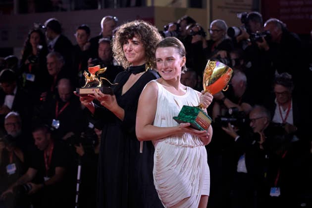 Closing Ceremony of the Venice International Film Festival Director May el Toukhy poses with the Golden Lion for Best Film for *Woman Unknown*, and actress Laleh Marzban with the Volpi Cup for Best Actress for *Falling House* following the closing gala of the Venice International Film Festival, on September 11, 2026, in Venice, Italy. The festival, the oldest in the world, celebrated its 83rd edition this year. The international jury, chaired by Maggie Gyllenhaal, presented the Golden Lion for Best Film and the other official awards: the Grand Jury Prize, Silver Lion for Best Director, Volpi Cups for Best Actress and Best Actor, Best Screenplay Award, Special Jury Prize, and the Marcello Mastroianni Award for Young Performers. SEPTEMBER 12 Copyright: xRoccoxSpazianix 7770380