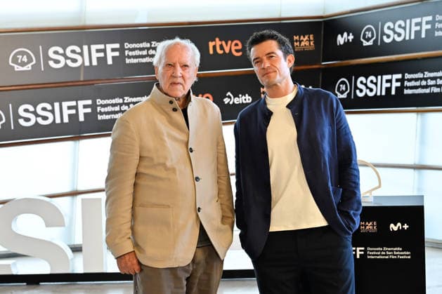 Werner Herzog Receives the Donostia Award at the San Sebastián Film Festival Director, screenwriter, producer, and actor Werner Herzog (left), accompanied by actor Orlando Bloom (right), poses for the media before receiving the Donostia Award at the Kursaal on September 18, 2026, in San Sebastián, Guipúzcoa, Basque Country, Spain. Director, screenwriter, producer, and actor Werner Herzog will receive the Donostia Award in recognition of his career during the opening gala of the San Sebastián Film Festival, which will take place from September 18 to 26 for its 74th edition. The Festival’s highest honorary distinction for the German filmmaker will be accompanied by a screening of his new feature film, ‘Bucking Fastard,’ which competed at the Copyright: xArnaitzxRubiox 7783882
