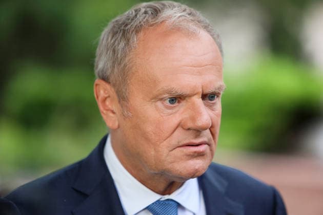 Prime Minister of Poland Donald Tusk participates in the Carpathian 8 Summit in Ivano-Frankivsk region, Ukraine, September 18, 2026. On this day, President of Ukraine Volodymyr Zelenskyy announced the launch of a new format - the Carpathian Eight (C8) - comprising Austria, the Czech Republic, Hungary, Poland, Romania, Serbia, Slovakia, and Ukraine. (Photo by Yurii Rylchuk Ukrinform) Carpathian 8 Summit in western Ukraine Copyright: xYuriixRylchukx