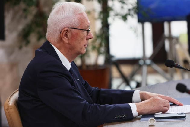First Vice-President of the Senate of the Czech Republic Jiri Drahos participates in the first plenary session of the Carpathian 8 Summit in Ivano-Frankivsk region, Ukraine, September 18, 2026. On this day, President of Ukraine Volodymyr Zelenskyy announced the launch of a new format - the Carpathian Eight (C8) - comprising Austria, the Czech Republic, Hungary, Poland, Romania, Serbia, Slovakia, and Ukraine. (Photo by Yurii Rylchuk Ukrinform) Carpathian 8 Summit in western Ukraine Copyright: xYuriixRylchukx
