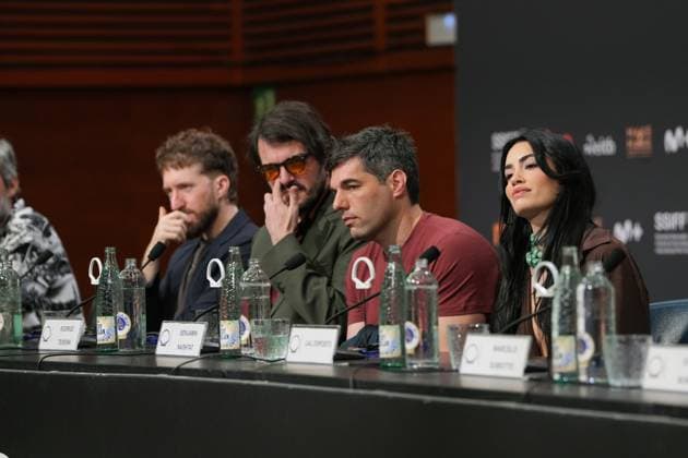 Lali Espósito Presents *Glaxo* at the San Sebastián Film Festival I D Actor Esteban Bigliardi, producer Rodrigo Teixeira, director Benjamín Naishtat, actress Lali Espósito during the presentation of the film *Glaxo* as part of the 74th edition of the San Sebastián Film Festival, on September 20, 2026, in San Sebastián, Guipúzcoa, Basque Country, Spain. The film, directed by Benjamín Naishtat and starring Lali Espósito, Marcelo Subiotto, and Esteban Bigliardi, is based on the novel of the same name by Hernán Ronsino. SEPTEMBER 20, 2026 San Sebastián, Guipúzcoa, Basque Country, Spain Copyright: xUnanuex 7787884